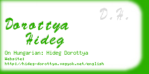 dorottya hideg business card